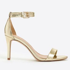 J. Crew Gold High Heel Sandals